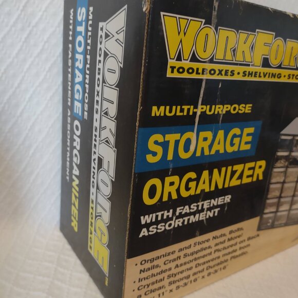 WorkForce 30-Drawer Storage Organizer Toolbox Shelving UNUSED in Box - Picture 3 of 9